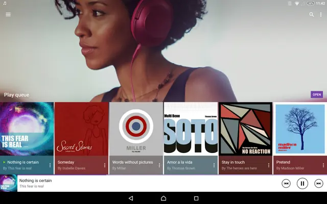 Sony Mobile Music android App screenshot 1